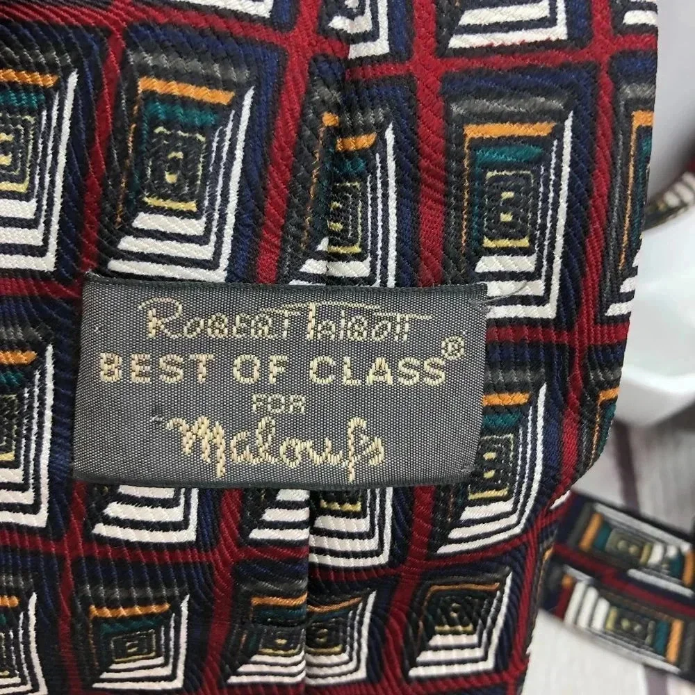 Robert Talbott silk neck tie preppy business office attire